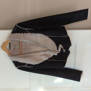 Love Stitch faux fur lined jacket